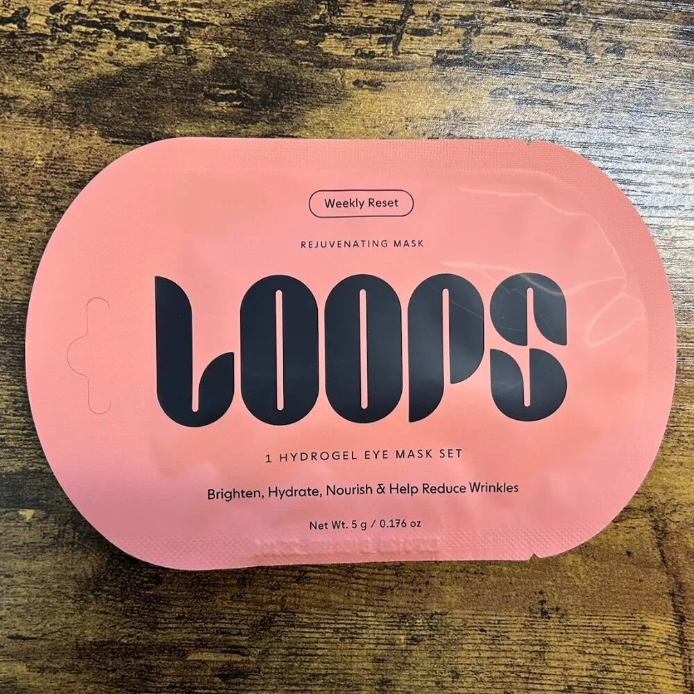 Loops Bright Eyes Revival Set 3 Pack Eye Masks Hydrating Dark Circle Treatment